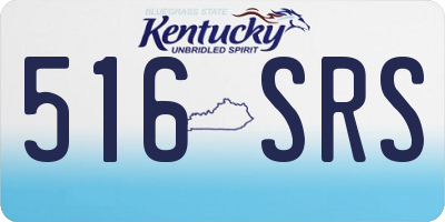 KY license plate 516SRS