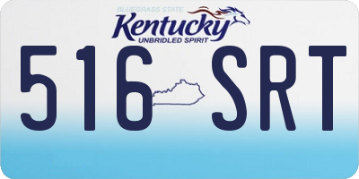 KY license plate 516SRT