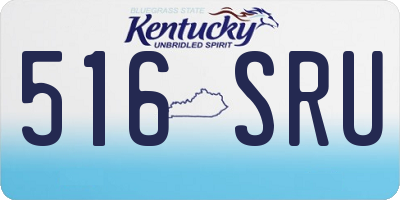 KY license plate 516SRU