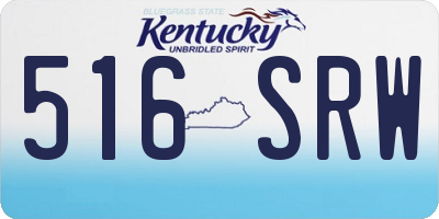 KY license plate 516SRW