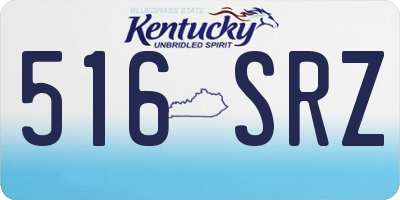 KY license plate 516SRZ