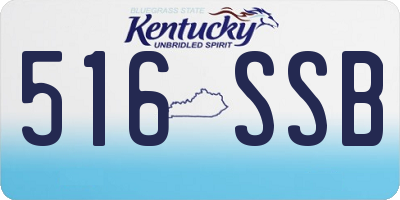 KY license plate 516SSB