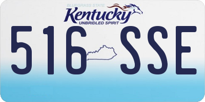 KY license plate 516SSE