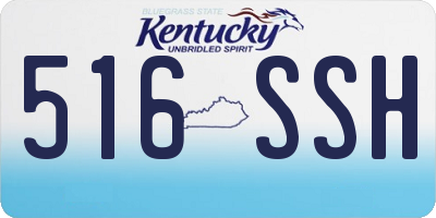 KY license plate 516SSH
