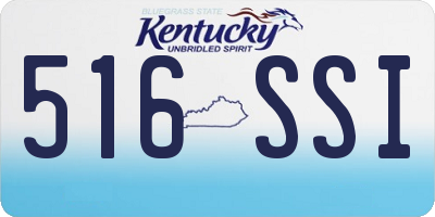 KY license plate 516SSI