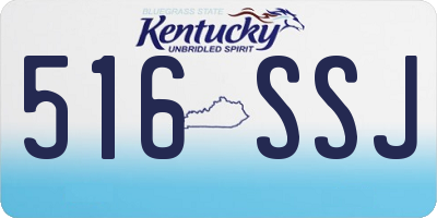 KY license plate 516SSJ