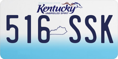 KY license plate 516SSK