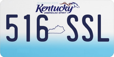 KY license plate 516SSL