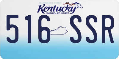 KY license plate 516SSR
