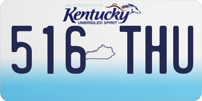 KY license plate 516THU