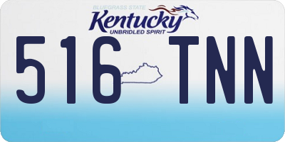 KY license plate 516TNN