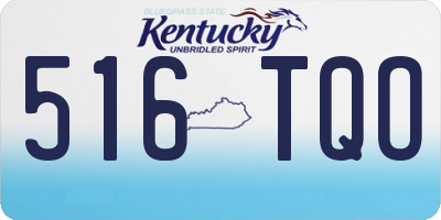 KY license plate 516TQO
