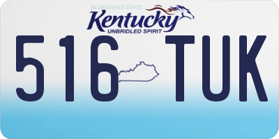 KY license plate 516TUK