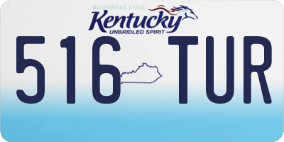 KY license plate 516TUR