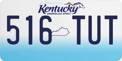 KY license plate 516TUT
