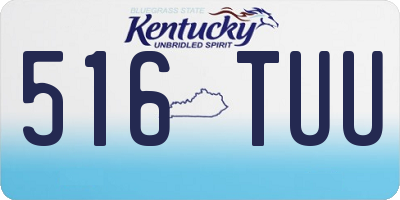KY license plate 516TUU
