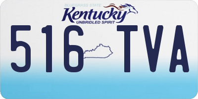 KY license plate 516TVA