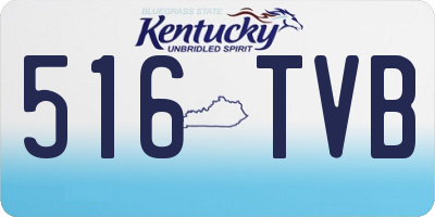 KY license plate 516TVB