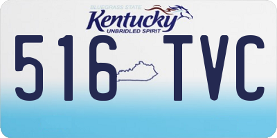 KY license plate 516TVC