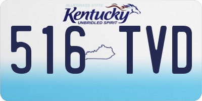 KY license plate 516TVD
