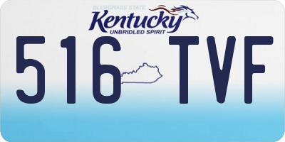 KY license plate 516TVF