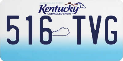 KY license plate 516TVG