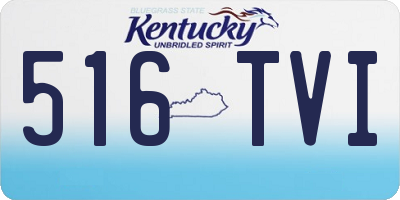KY license plate 516TVI