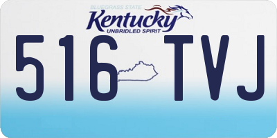 KY license plate 516TVJ