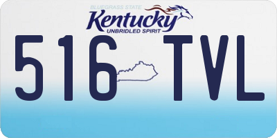 KY license plate 516TVL