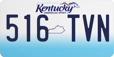 KY license plate 516TVN