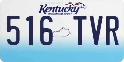 KY license plate 516TVR