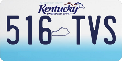 KY license plate 516TVS