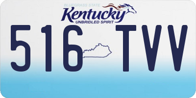 KY license plate 516TVV