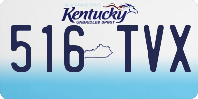 KY license plate 516TVX