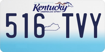 KY license plate 516TVY