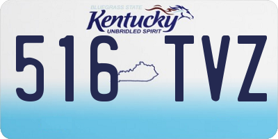KY license plate 516TVZ