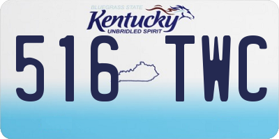 KY license plate 516TWC
