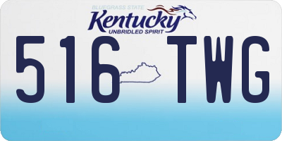 KY license plate 516TWG