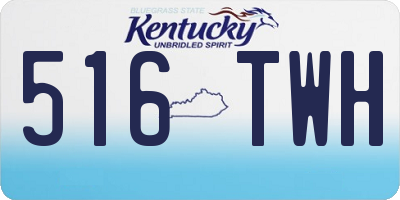 KY license plate 516TWH