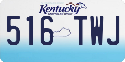 KY license plate 516TWJ