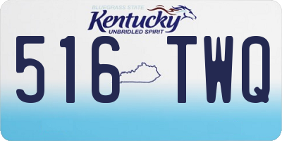 KY license plate 516TWQ