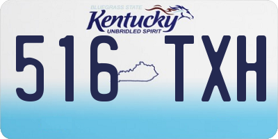 KY license plate 516TXH