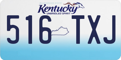 KY license plate 516TXJ