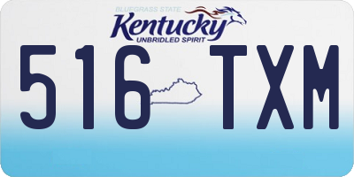KY license plate 516TXM