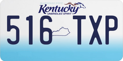 KY license plate 516TXP