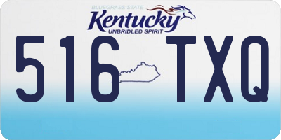 KY license plate 516TXQ
