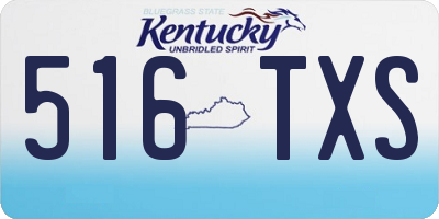 KY license plate 516TXS