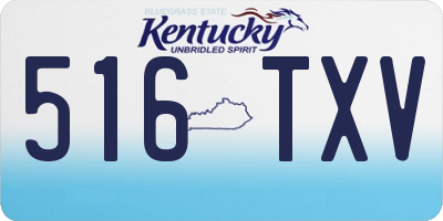 KY license plate 516TXV