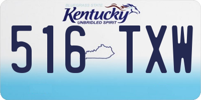 KY license plate 516TXW