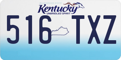 KY license plate 516TXZ